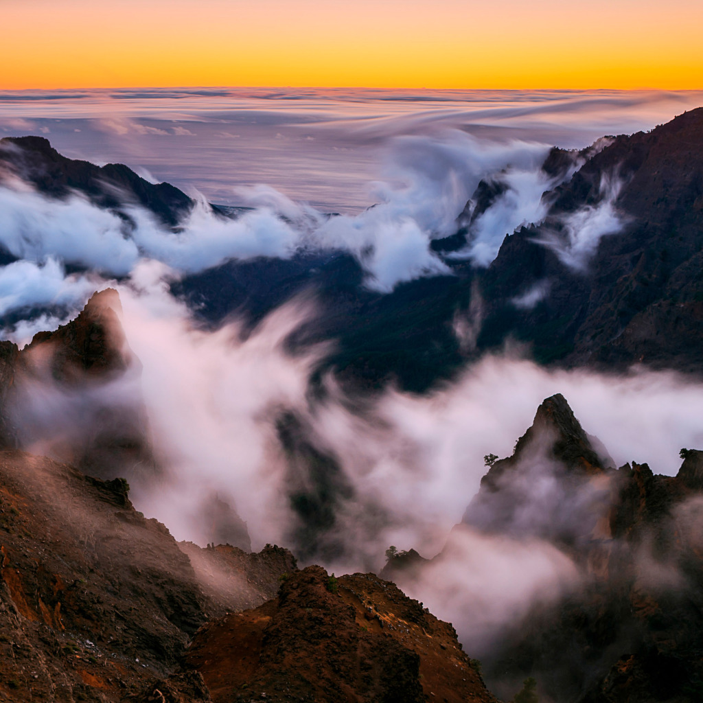 Clouds and peaks, Canary Islands