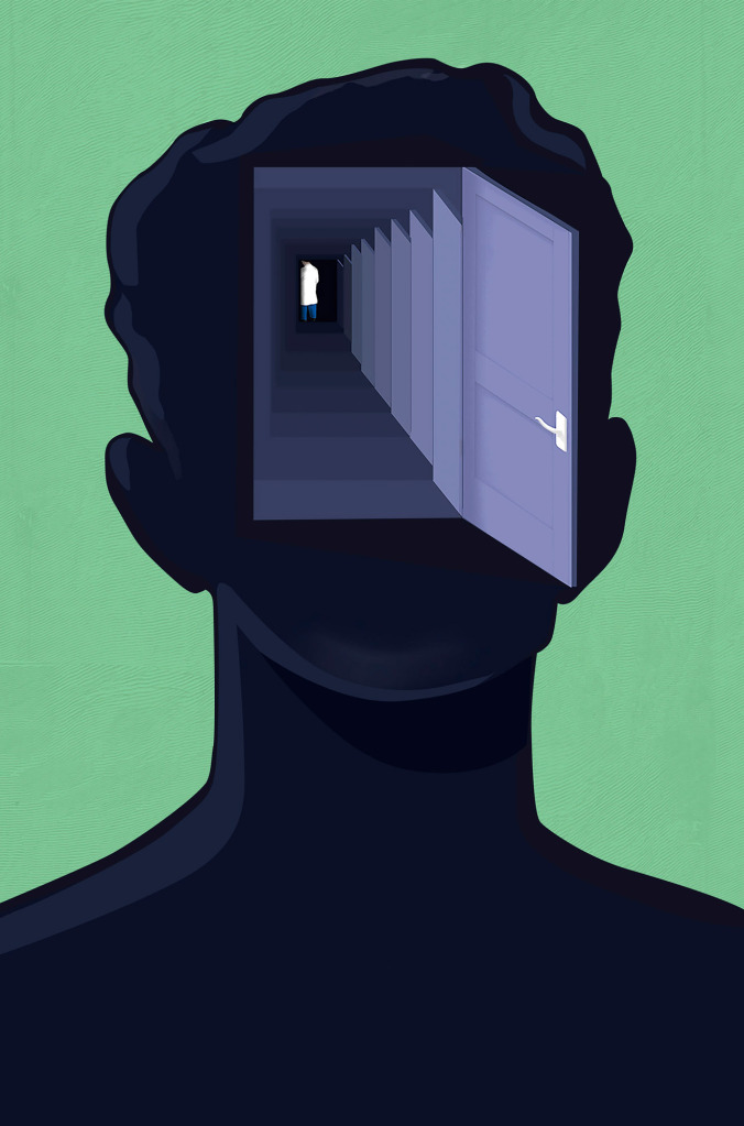 Neuroscientist, conceptual illustration