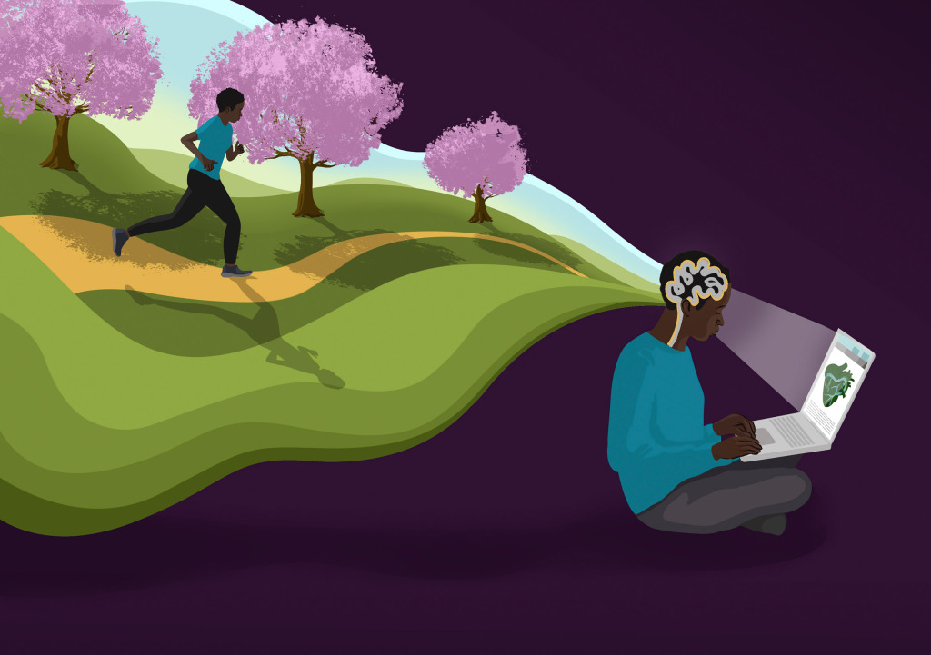 Healthy habits, conceptual illustration