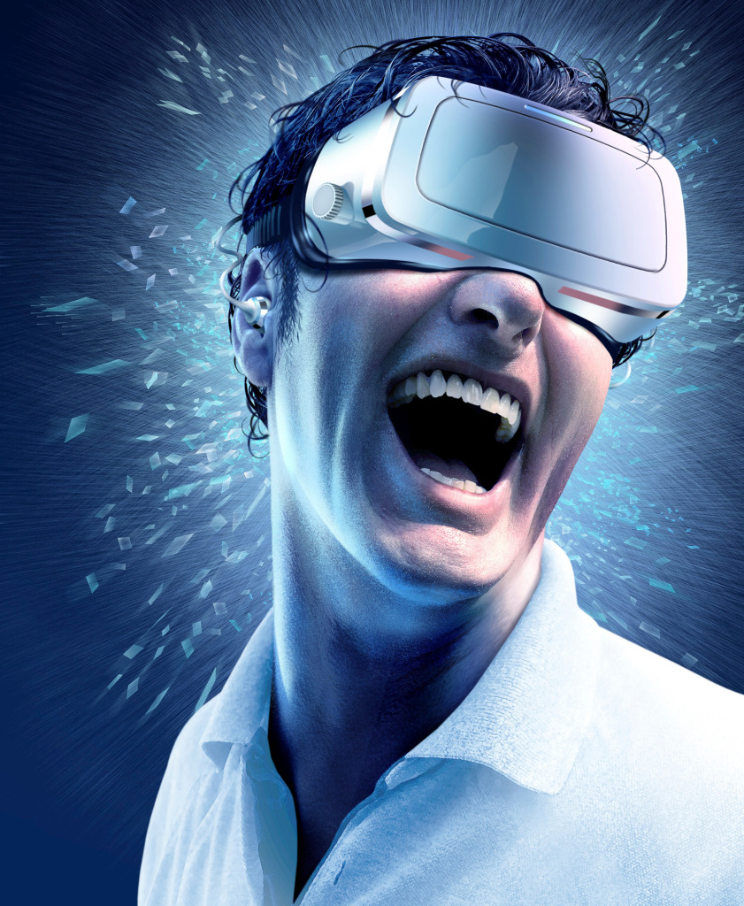 Virtual reality experience, illustration