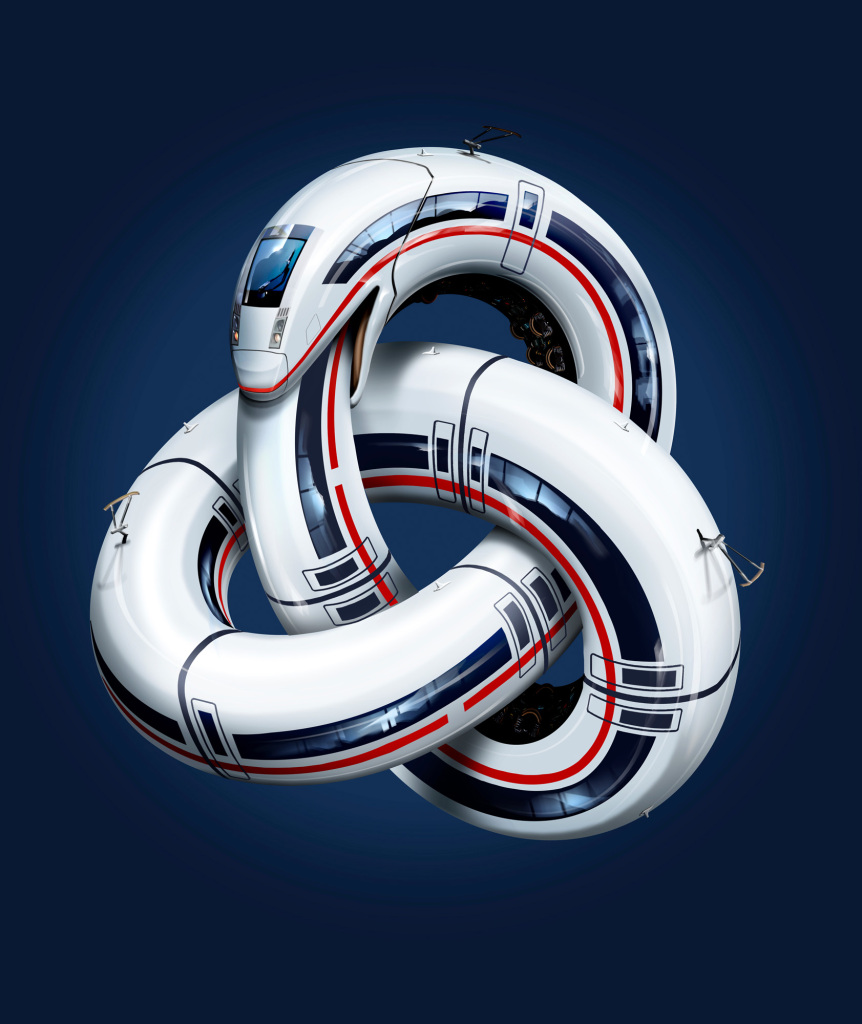 Advanced train technology, conceptual image