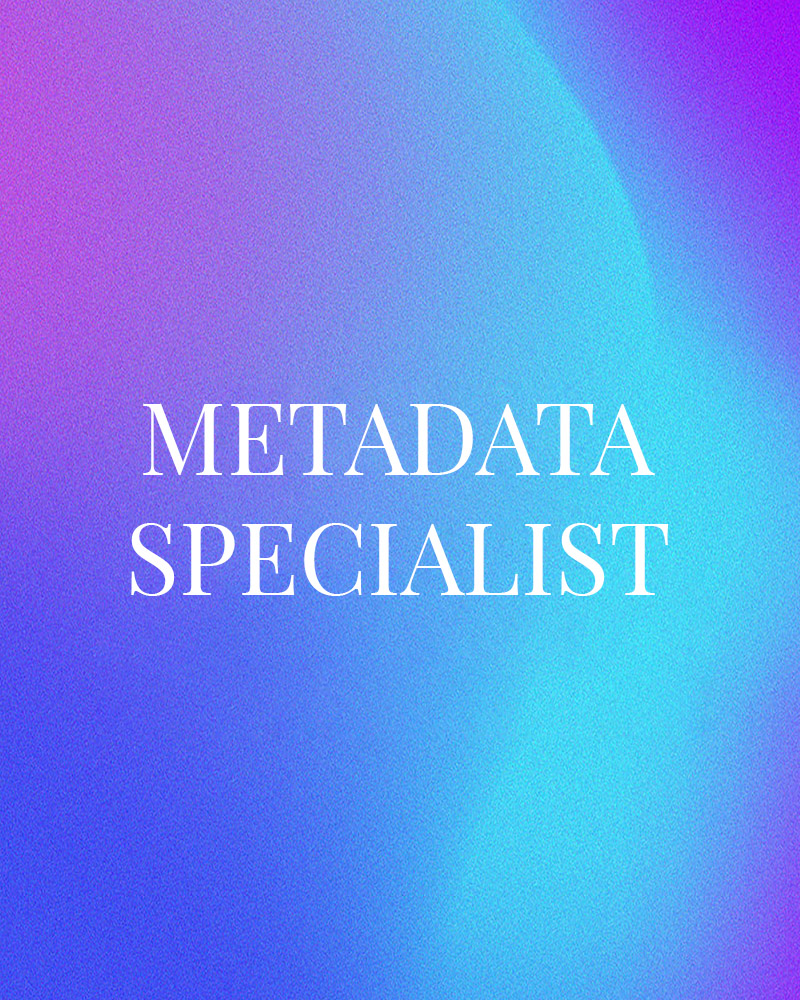 Metadata Specialist