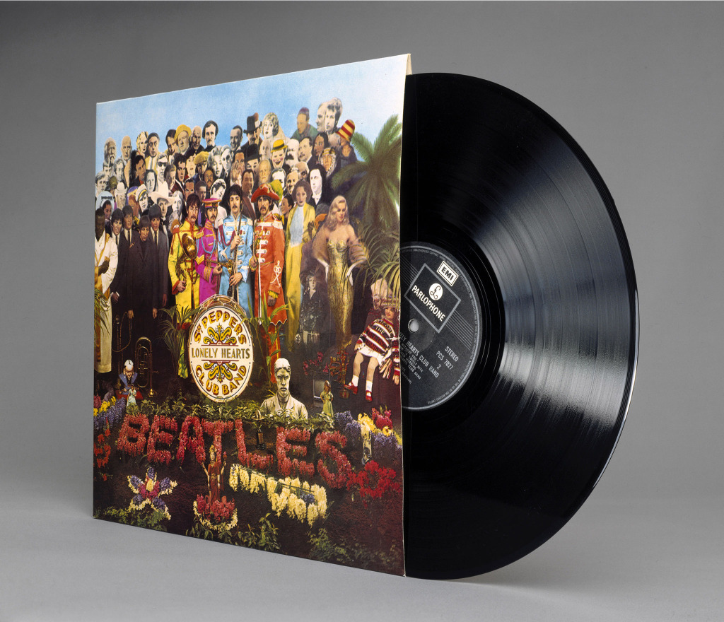 Sgt Peppers Lonely Hearts Club Band', vinyl LP record by The Beatles, 1967 Sgt Peppers Lonely Hearts Club Band', vinyl LP record by The Beatles 1967