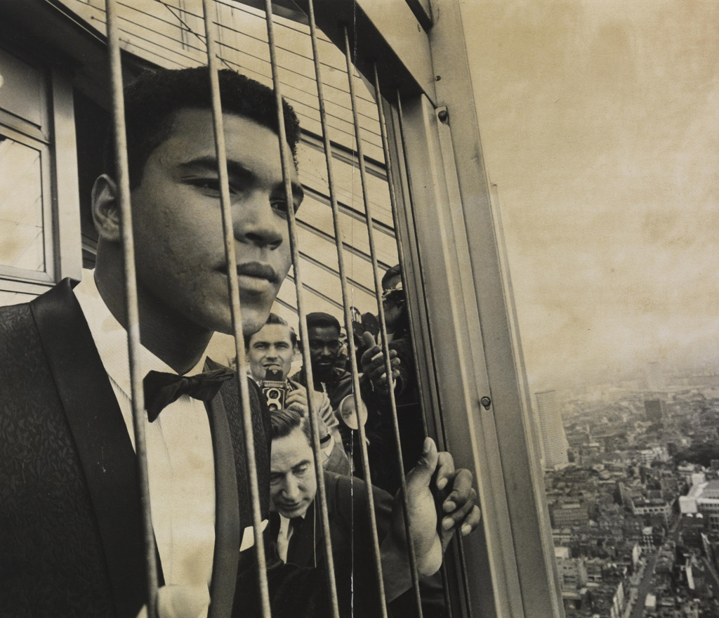 Muhammad Ali looks down on London from the 600 ft GPO Tower, 1966 Muhammad Ali looks down on London from the 600 ft GPO Tower, 1966